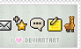 Stamp: I love deviantART