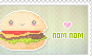 Stamp: Hamburger Nom Nom