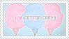 Stamp: I love cotton candy by apparate