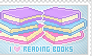 Stamp: I love reading books