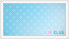 Stamp: I love Blue (Challenge Color)