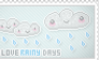 Stamp: I love rainy days (challenge weather)