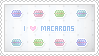 Stamp: I love Macarons by apparate