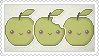 Stamp: Apples by apparate