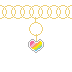 Charm Bracelet: Gold Rainbow Heart by apparate Charm Bracelet: Gold Rainbow Heart by apparate