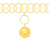 Charm Bracelet: Gold Sun by apparate