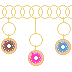 Charm Bracelet: Gold Donuts