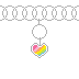Charm Bracelet: Silver Rainbow Heart by apparate Charm Bracelet: Silver Rainbow Heart by apparate