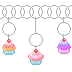Charm Bracelet: Silver Cupcakes by apparate Charm Bracelet: Silver Cupcakes by apparate
