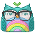Free Avatar: Rainbow Owl (Glasses)