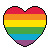 Free Avatar: Pride Heart Rainbow