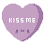 Free Avatar: Pixel Candy Heart (Kiss Me)