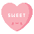 Free Avatar: Pixel Candy Heart (Sweet)