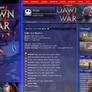 Dawn of War 2 website design.