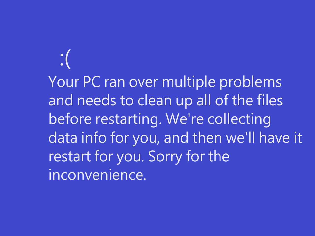 My Customized Blue Screen of Death by MylesMylieJoeMoss on DeviantArt