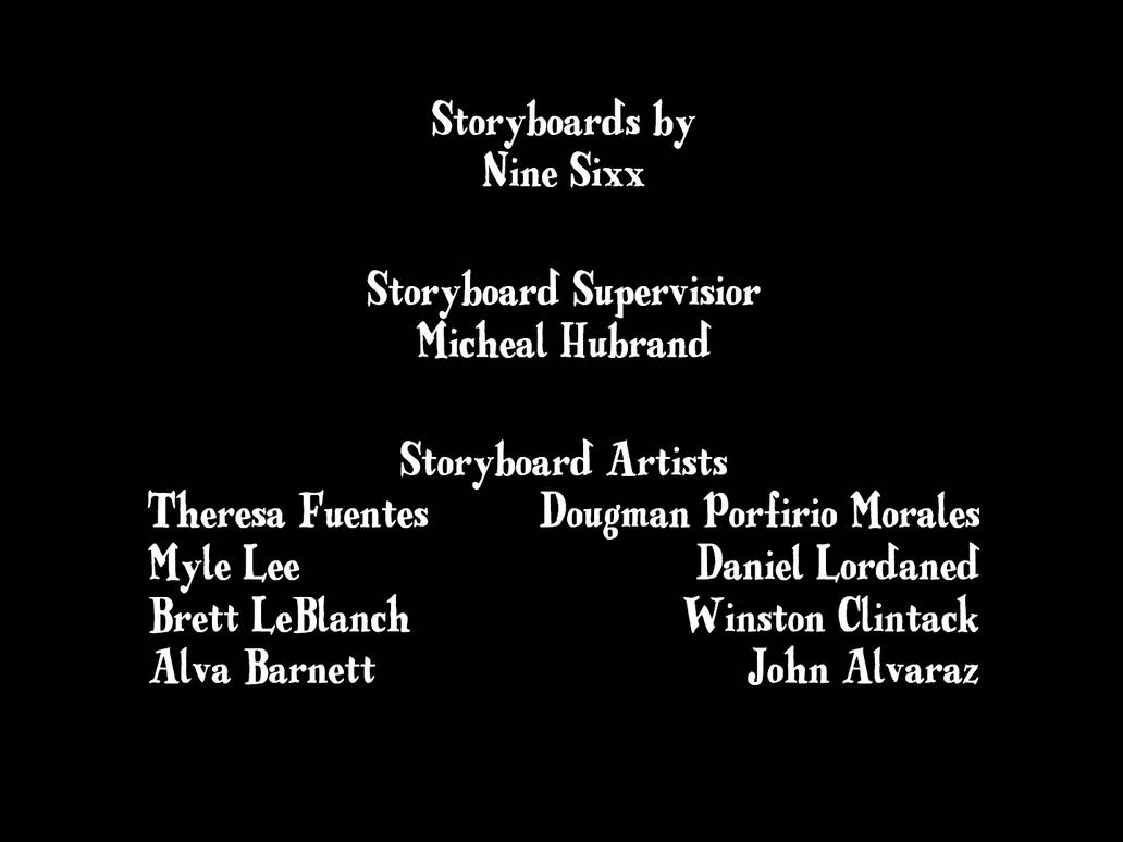Layout Animation Credits Deviantart MLP FiM Fanmade Credits (AS Storyboard NS) by MylesMylieJoeMoss on ...