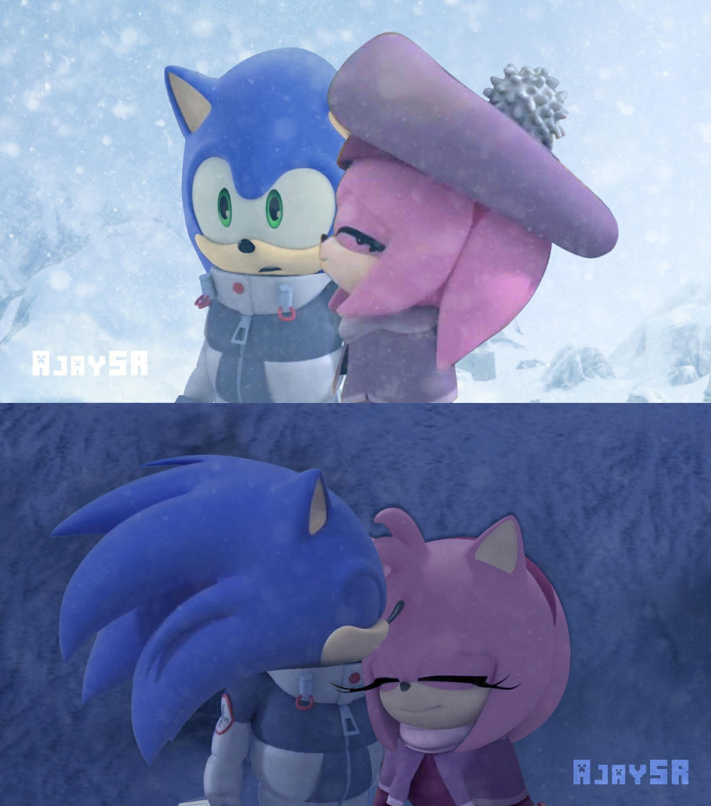 wallpapers Sonic Boom Sonic And Amy Deviantart sonamy boom edit 13 winter edition by