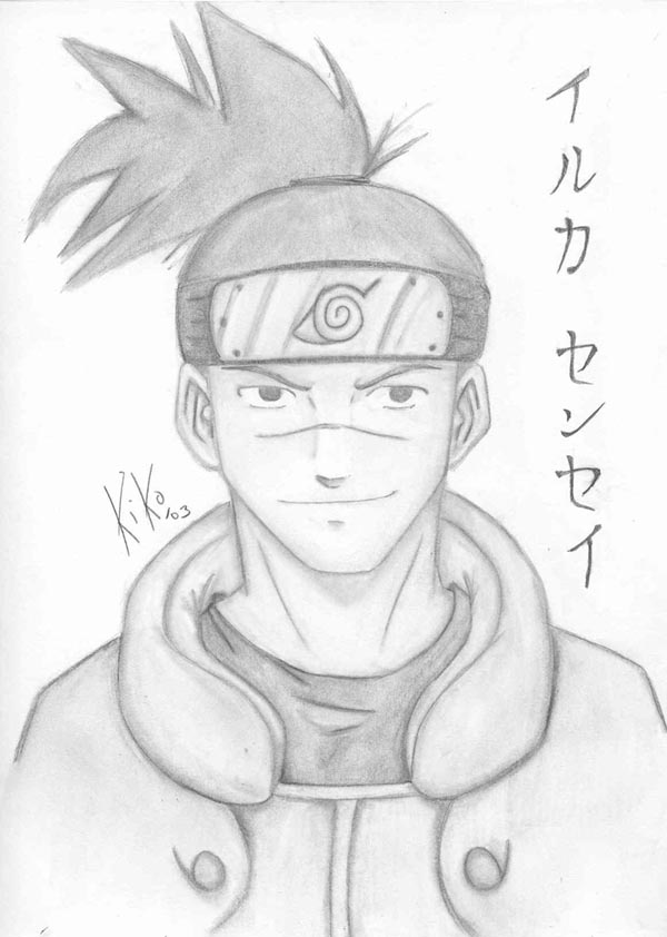 How to Draw Iruka Umino, Naruto