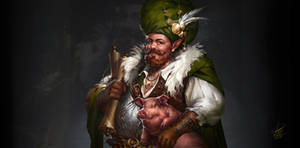 Elves merchant by ViktoriiaVovchuk for workplace -