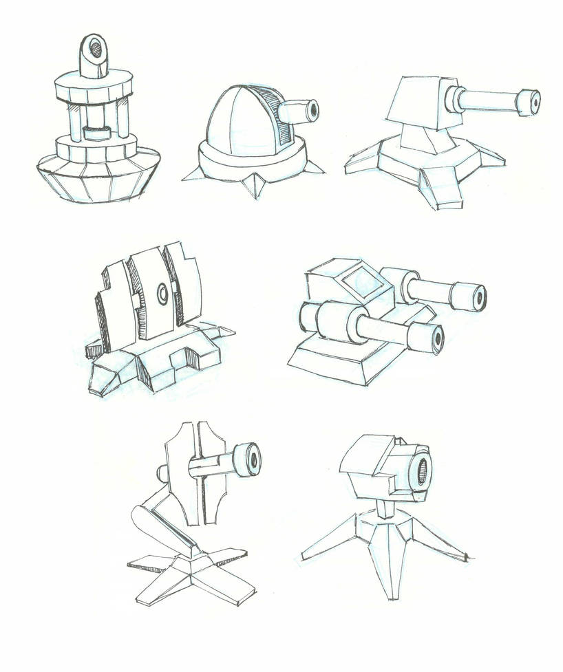 Turret Designs by lordvoldy on DeviantArt