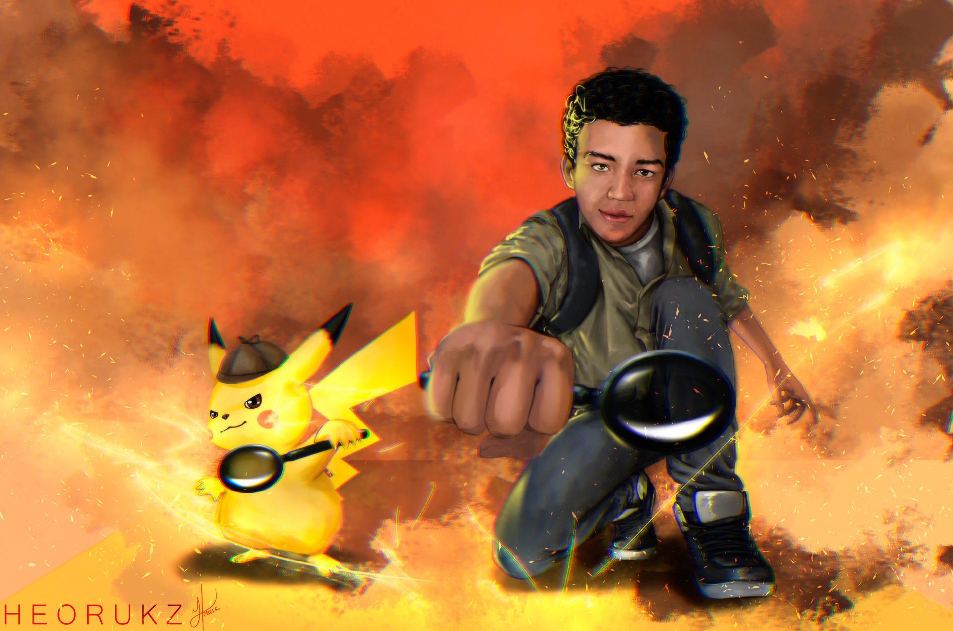Picachu And Tim by Heorukz on DeviantArt