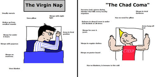 The Virgin Nap vs the Chad Coma