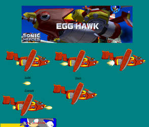 Sonic Heroes New  Egg Hawk Sprites