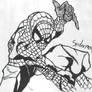 Spiderman in Black and White