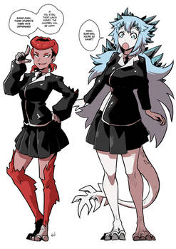 Scar and Shimo monster girls