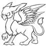 Gryphon - Free Lineart