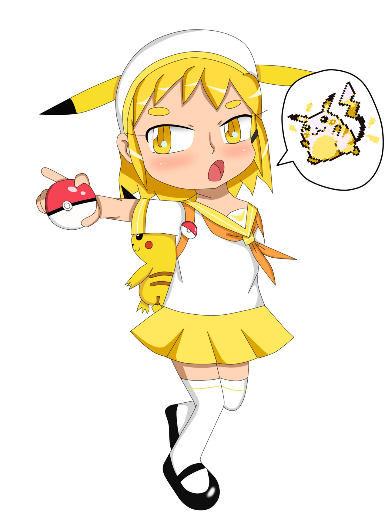 Pikachugirl by ShortyCream97 on DeviantArt