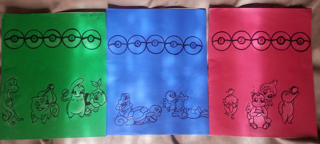 Starter Pokemon folders by SamLes on DeviantArt