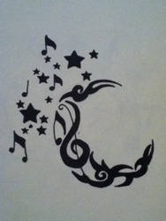 Music Note Moon