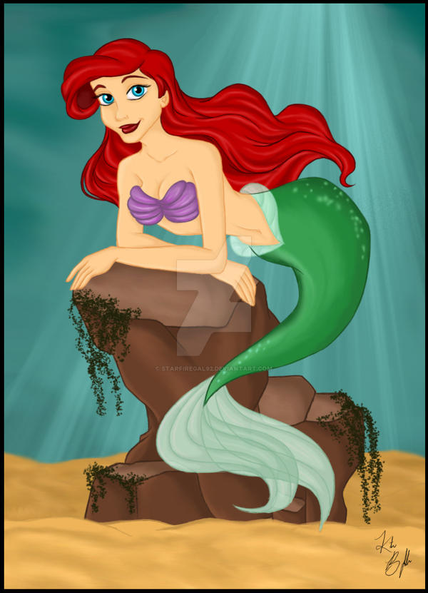 Ariel on a Rock