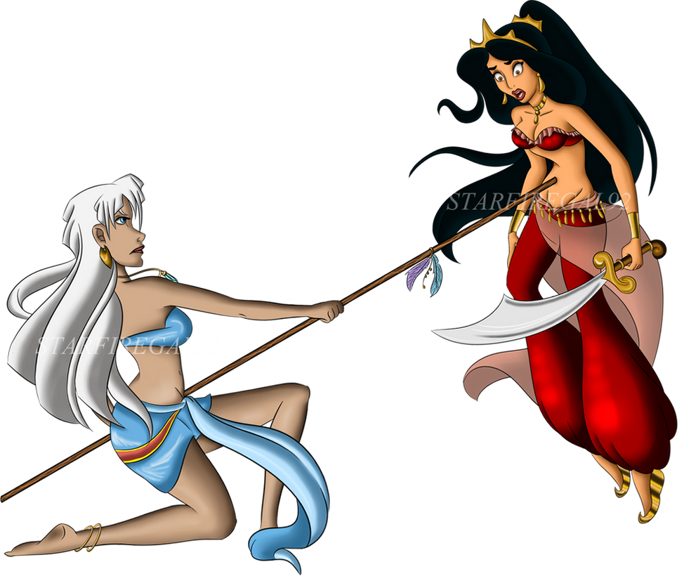 Commission: Jasmine and Kida by starfiregal92 on DeviantArt 