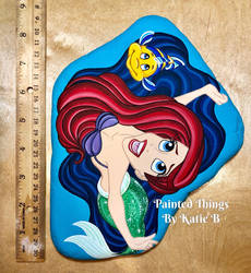 Painted Rock - Ariel and Flounder