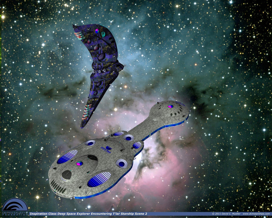 Deep Space Explorer Inspiration and Alien Starship by dcmstarships on ...