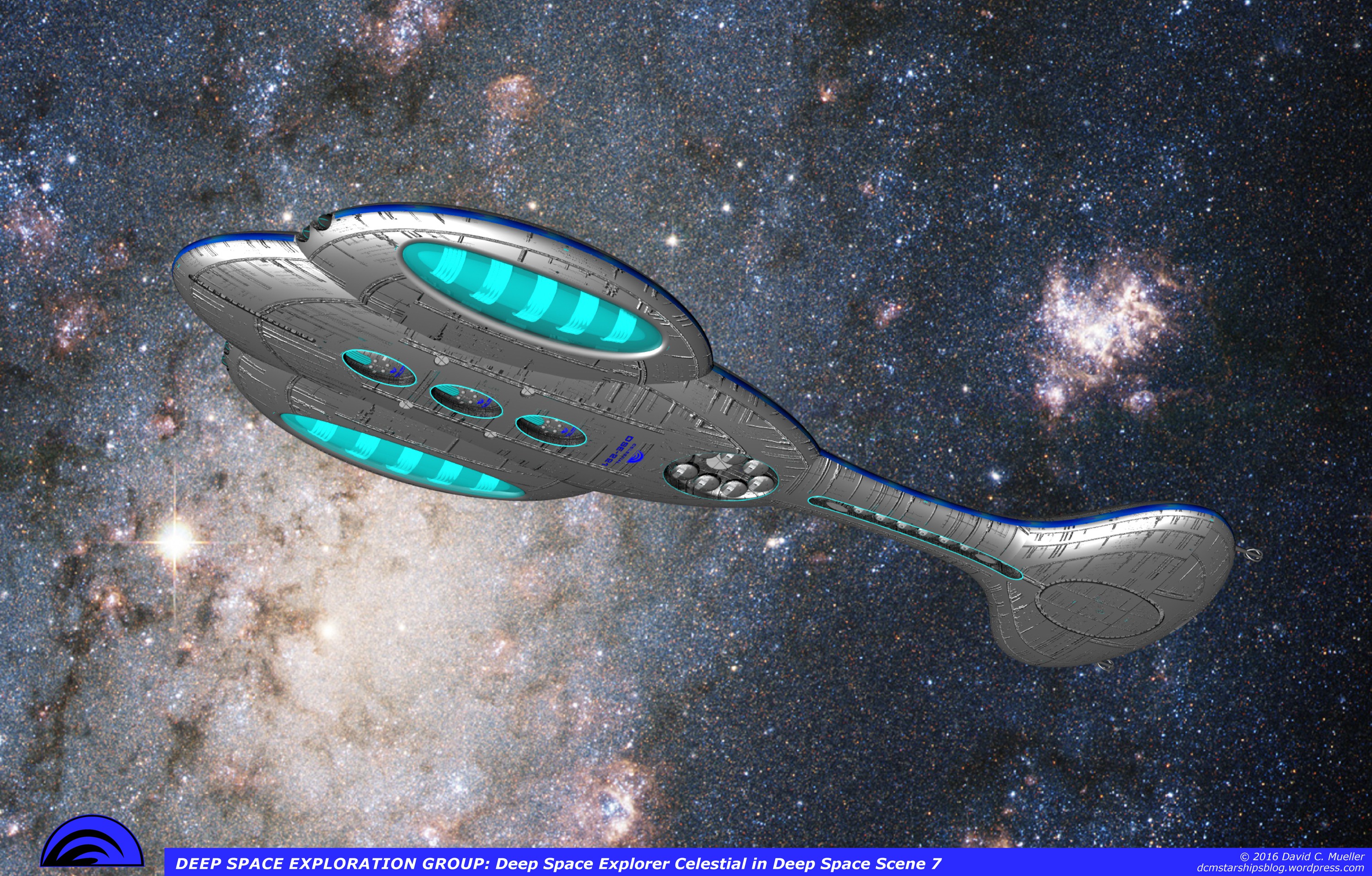 Deep Space Explorer Celestial Portrait 2 by dcmstarships on DeviantArt