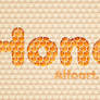 Honey bubbles text effect.