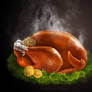Roasted Thanksgiving turkey.
