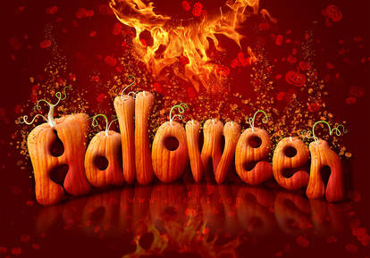 Halloween text effect tutorial with free brushes