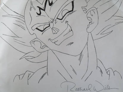 Majin Vegeta Evil Grin