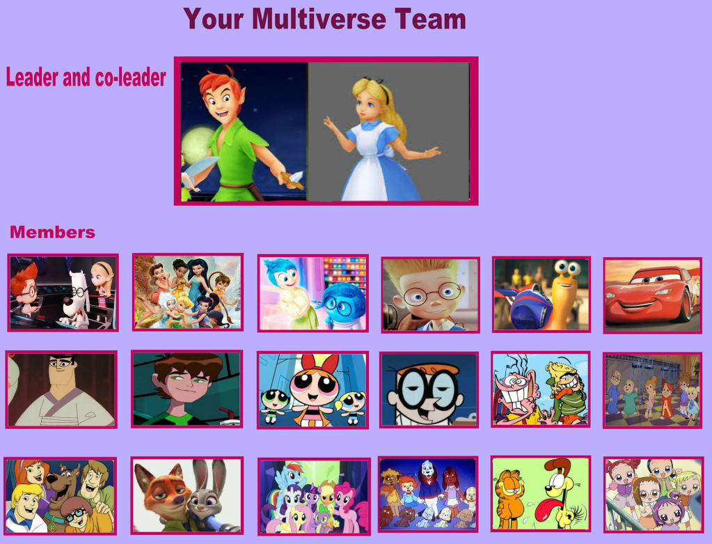 My Multiverse Team (My Style) by ValleyandFriends1426 on DeviantArt