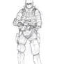 Soldier sketch 1