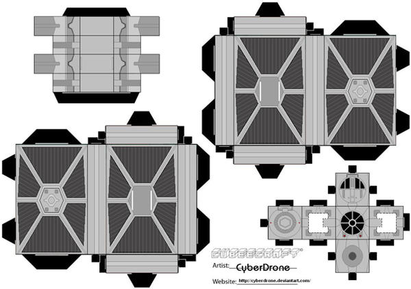 cubee tie fighter by cyberdrone on deviantart