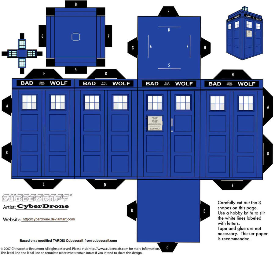 Cubee - Bad Wolf TARDIS