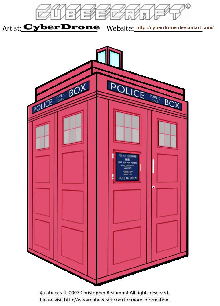 Cubeecraft - TARDIS 'Pink'