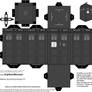 Cubee - Classic TARDIS B-W