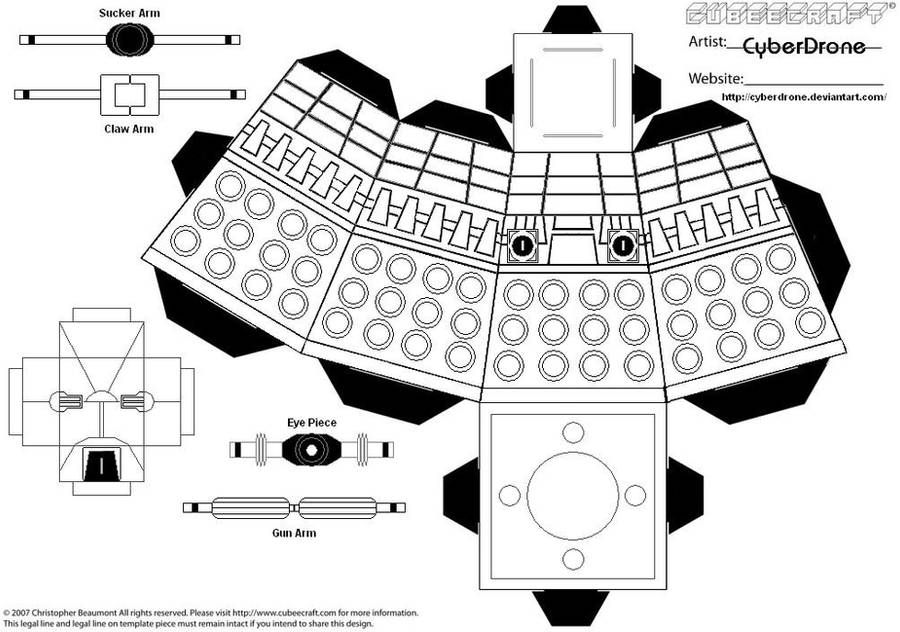 Cubee Dalek Blank By Cyberdrone On Deviantart Cubee Dalek Blank By Cyberdrone