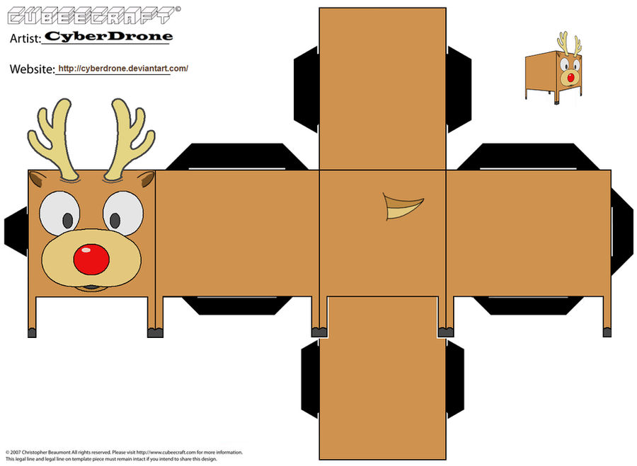 Cubeecraft Rudolph Cubee - Rudolph by CyberDrone on DeviantArt